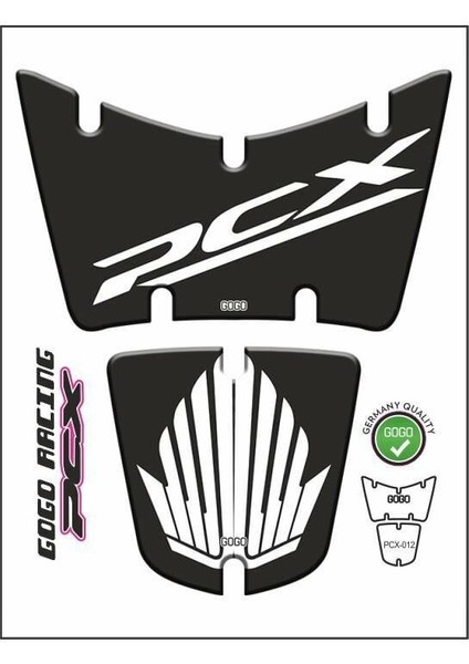 Honda Pcx 2014 - 2017 Uyumlu Tank Pad 012