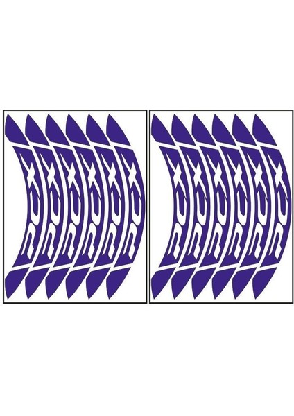 Reflektör Mavi Büyük Honda Pcx Uyumlu 1 Set Jant Şeridi