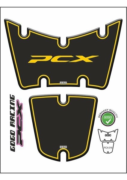 Honda Pcx 2014 - 2017 Uyumlu Tank Pad 016