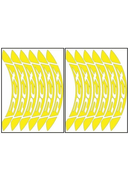 Florasan Sarı Büyük Honda Pcx Uyumlu 1 Set Jant Şeridi