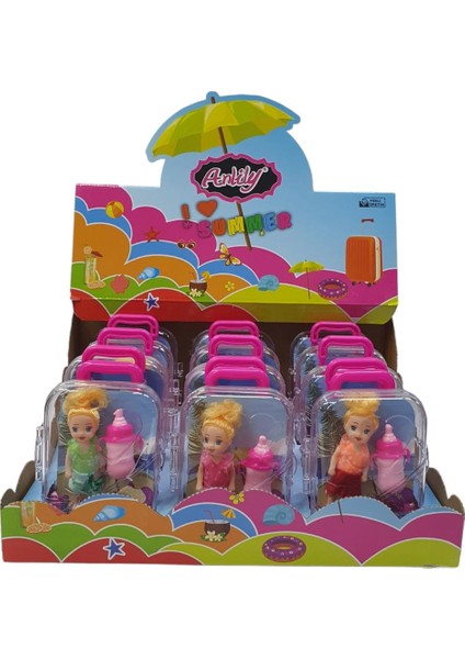 Anlily Biberonlu Bebek ve Bavulu - 02292 (Lisinya)