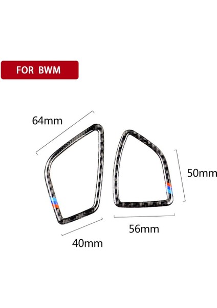 Bmw (F30) 2013-2018 / (F34) 2013-2017 Için Üç Renkli Karbon Fiber Araba Gösterge Paneli Hava Çıkışı fırsatları