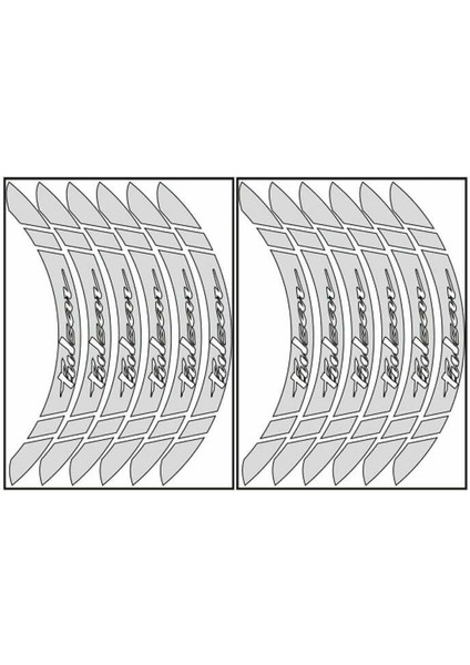 Reflektör Beyaz Bajaj Pulsar Uyumlu Büyük 1 Set Jant Şeridi