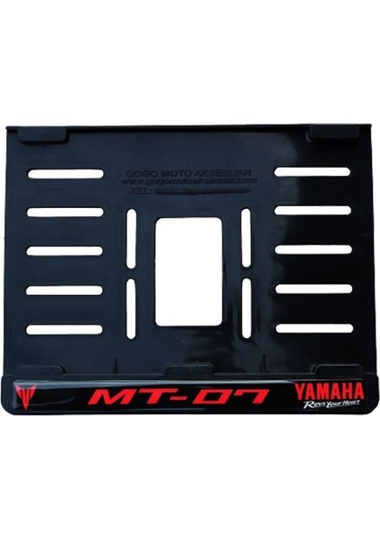 Yamaha Mt-07 Uyumlu 1 Plastik (15X24 Cm) Kırılmaz Plakalık