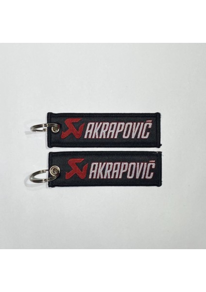 Motosiklet Akrapovic Kumaş Anahtarlık