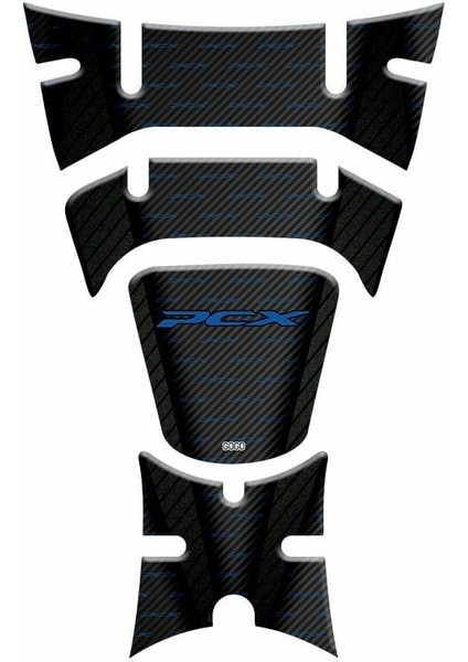 Honda Pcx 2018 - 2020 Uyumlu Tank Pad 015