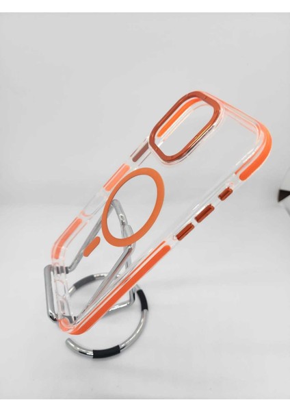 Apple iPhone 14 Pro Max Hava Yastığı Zırhlı Kaymaz Şeffaf Kılıf Magsafe Şarj Uyumlu modelleri