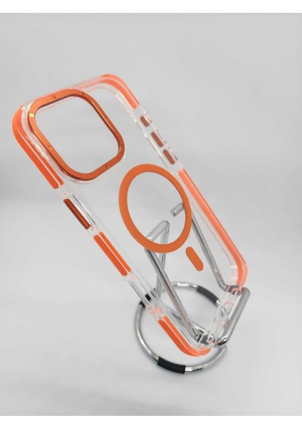 Apple iPhone 14 Pro Max Hava Yastığı Zırhlı Kaymaz Şeffaf Kılıf Magsafe Şarj Uyumlu fırsatları