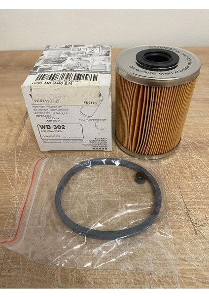Wunder WB302 Yakıt Filtresi Laguna I 1.6 1.8 Rxe Espace Iıı - Iv 1.9 Opel Movano 2.5 1.9 Dcı