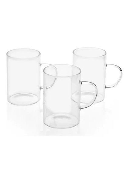 Decohandy 3'lü Cam Kupa 200 ml Tdrtr
