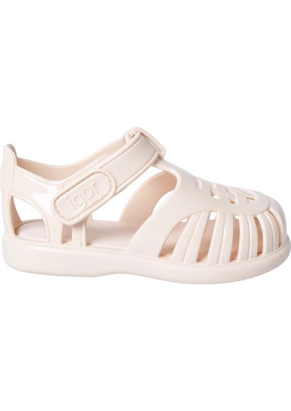 S10311-079 Tobby Gloss Marfil Çocuk Sandalet