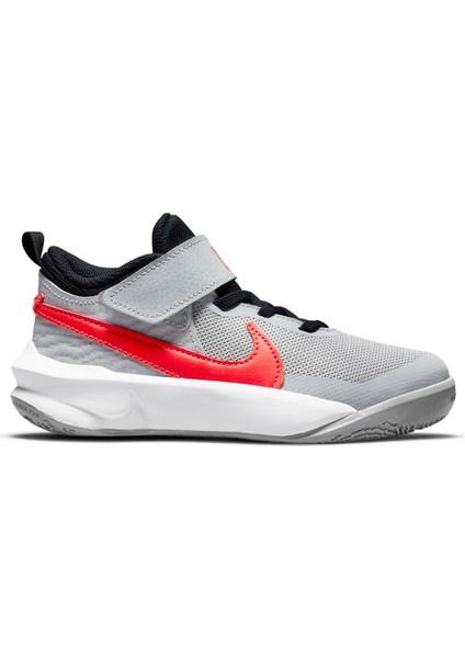 Team Hustle D 10 (Ps) Çocuk Gri Koşu Ayakkabı - CW6736-006