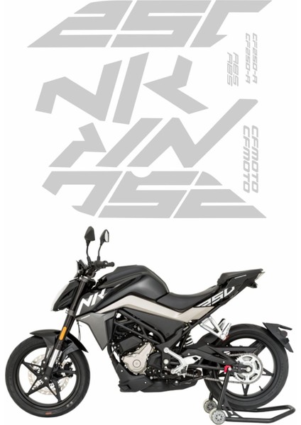 Cf Moto 250 Nk Sticker Seti Beyaz