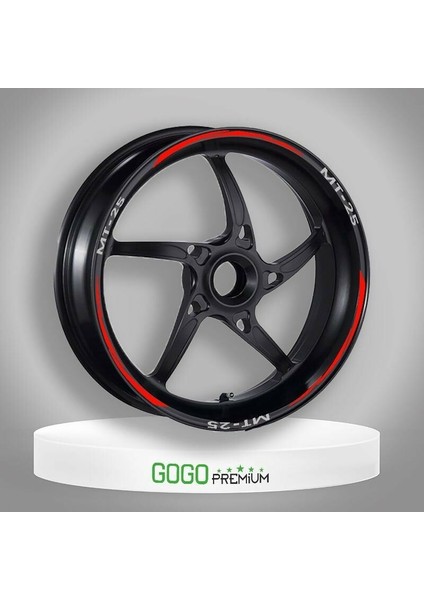 Reflektör Kırmızı Yamaha Mt-25 Uyumlu 1 Set Jant Şeridi