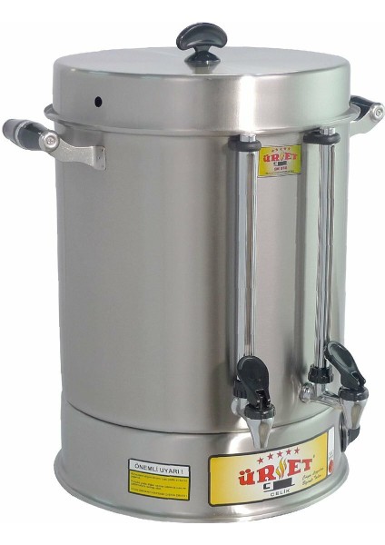 9 Litre Metal Musluklu Çay Makinesi - 80 Bardak