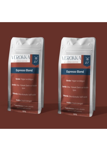 Espresso Blend Yoğun Içimli Kahve 500G (2X250G Avantajlı Ikili Paket) fiyatları