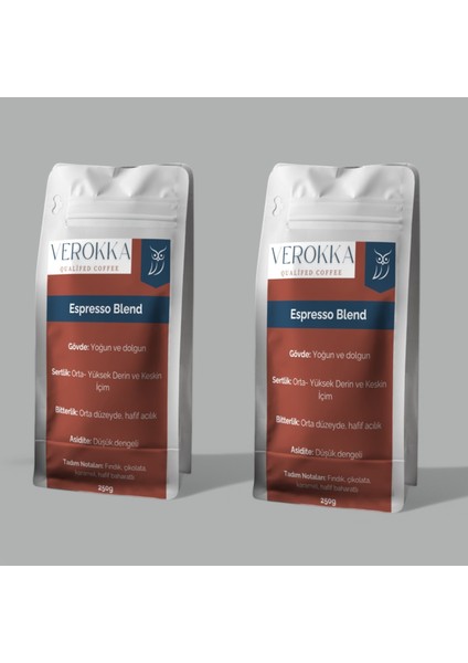 Espresso Blend Yoğun Içimli Kahve 500G (2X250G Avantajlı Ikili Paket) modelleri