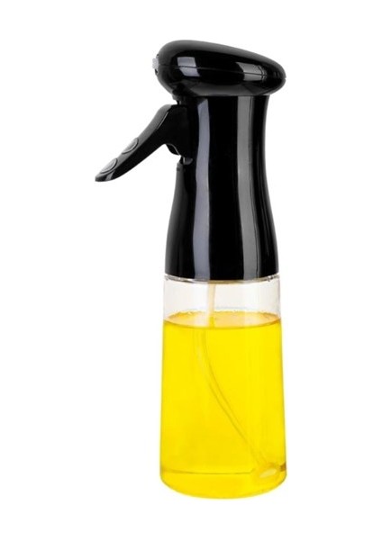 Çok Amaçlı Cam Şişe Püskürtmeli Dağıtıcı Yağdanlık Limonluk Sirke Sosluk Spreyi Siyah (4767) - Lisinya