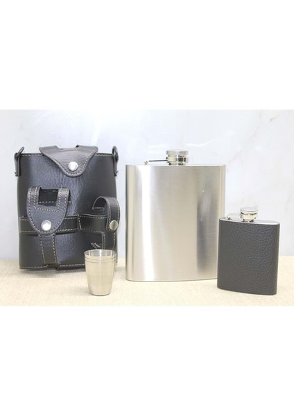 Deri Kılıflı Matara Seti