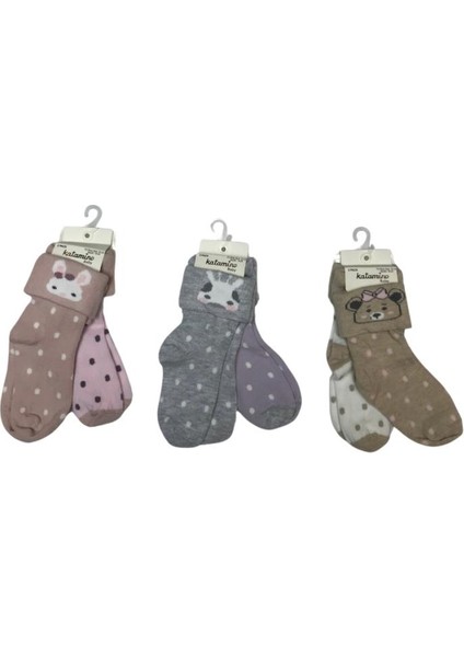 Lintan 2'li Bebek Soket Çorap K46272 Asorti modelleri
