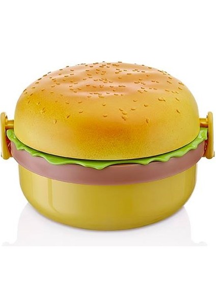 Hamburger Görünümlü Beslenme ve Saklama Kabı