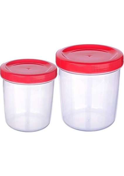 Içiçe Geçen 2 Li Saklama Kabı (400VE 700ML)