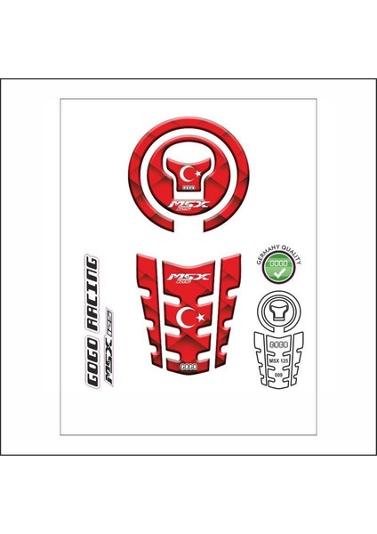 Honda Msx 2014 - 2022 Uyumlu Tank Pad 009