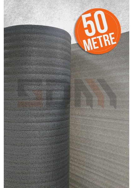 50 Metre 3mm Kalın Tabak Arası Bardak Sarma Cam Sarma Şiltesi Taşınma Ambalaj Malzemesi Gri 10 cm