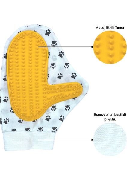 Kedi Köpek Yıkama Tüy Açıcı Düğüm Çözücü Plastik Tımar Masaj Eldiveni El Fırçası fiyatları