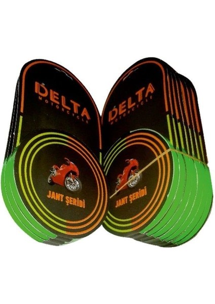 Florasan Yeşil 7cm x 7 M Lüks 1 Set Jant Şeridi