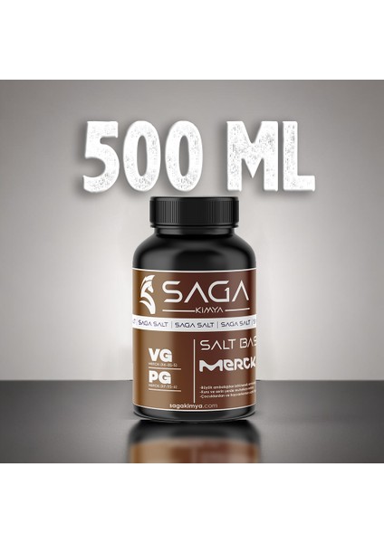 Mrck Salt Gliserin Propilen Glikol Base Nbase 500 ml 18 Mg 80/20 Vg/pg