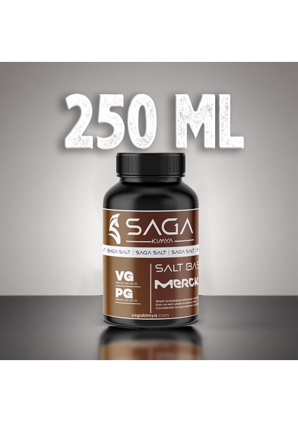 Mrck Salt Gliserin Propilen Glikol Base Nbase 250 ml 18 Mg 80/20 Vg/pg