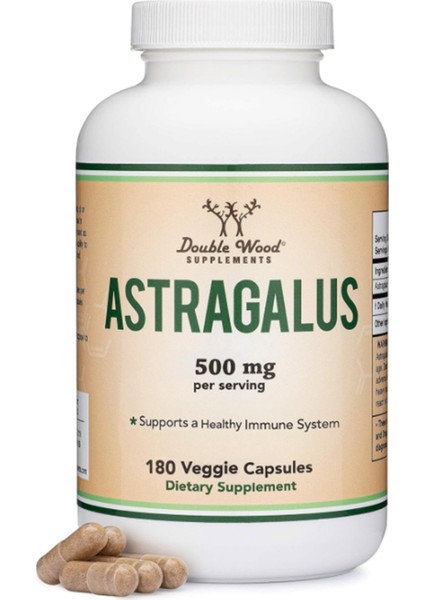 Supplements Immune Boosting Astragalus 500 mg 180 Capsules