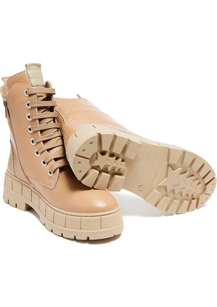 Bağcıklı Termo Taban Düz Bot 101-Bst05-01 Kadın Bot modelleri