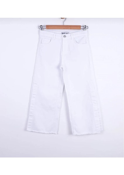 Kız Çocuk Yırtmaç Detaylı Tarz Kot Pantolon