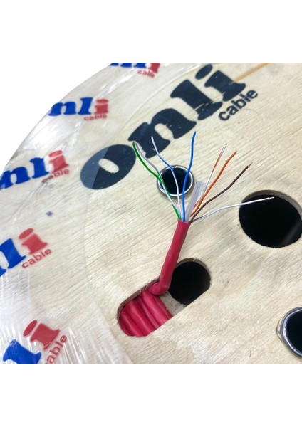 Onli 305MT 23AWG Utp Cat6 Network Kablosu Kırmızı Yerli Üretim