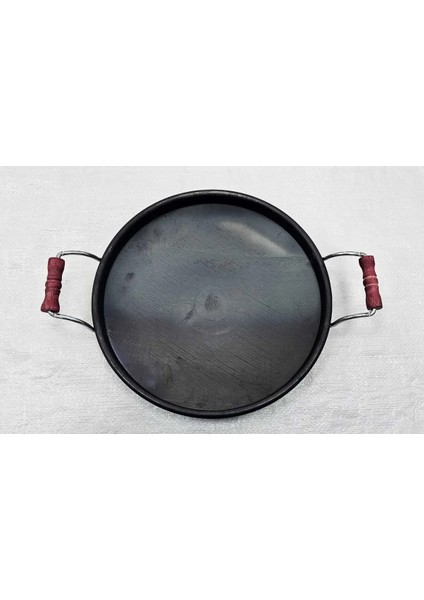 Kıyılı Sac Kavurma Tavası 35 cm Kalın Sac