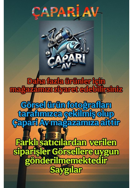 Çapariav çapari av küspe aparatı hediyeli yüzen 3’lü jan jan mısır boncuklu sazan takımı (5 li set)
