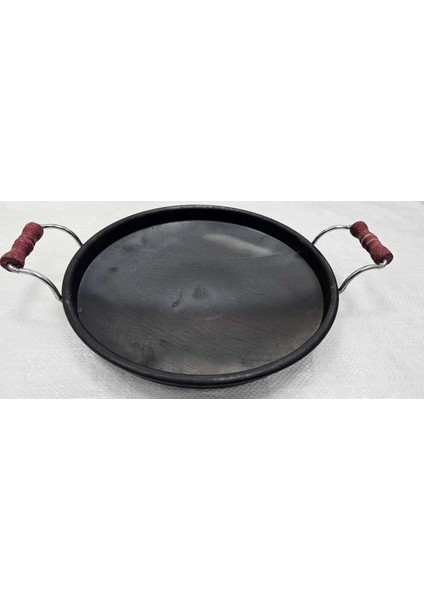 Kıyılı Sac Kavurma Tavası 30 cm Kalın Sac