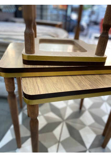 Zigon Sehpa & 3'lü Lüx Ceviz Gold Sehpa modelleri