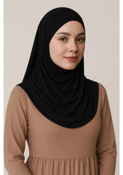 Pileli Tesettür Hijab Hazır Eşarp