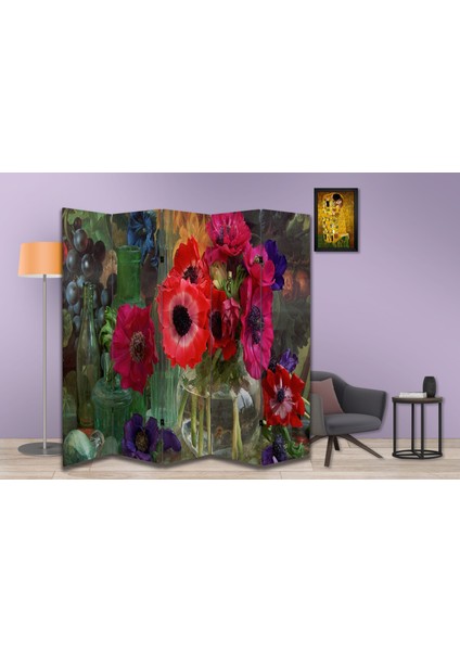 Doğa Temalı Özel Tasarım Paravan Room Divider 180 x 200 cm modelleri
