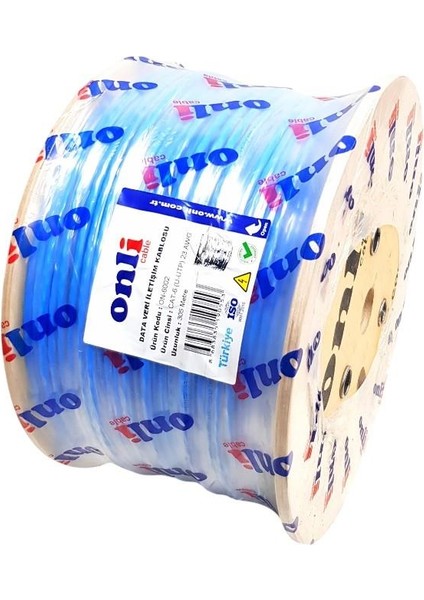 Onli 305MT 23AWG Utp Cat6 Network Kablosu Mavi Yerli Üretim
