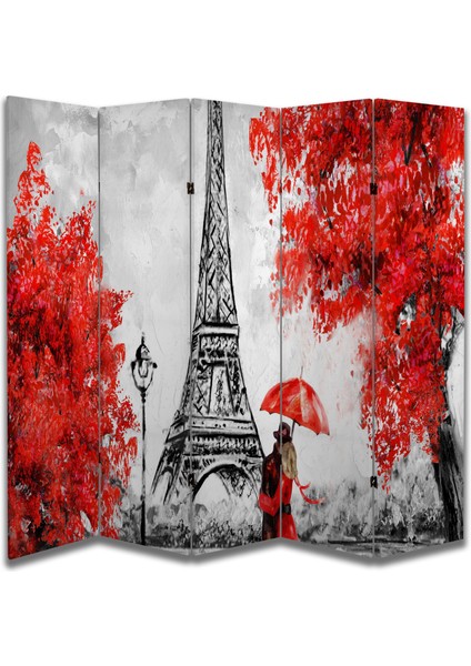 Mimari Temalı Özel Tasarım Paravan Room Divider 180 x 200 cm