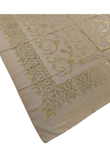 Mısırlı Eşarpları Etnik Desenli Nakışlı Şifon Eşarp