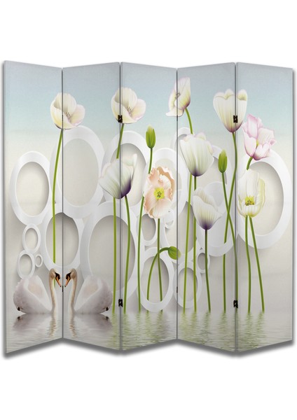 Doğa Temalı Özel Tasarım Paravan Room Divider 180 x 200 cm