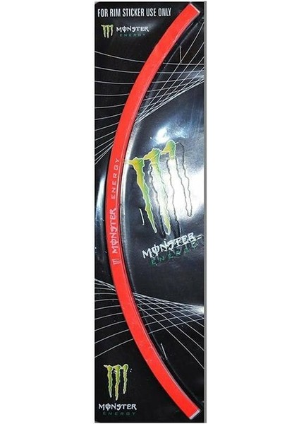 Universal Monster 1 Set Jant Şeridi Kırmızı