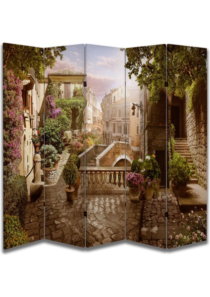Manzara Temalı Özel Tasarım Paravan Room Divider 180 x 200 cm