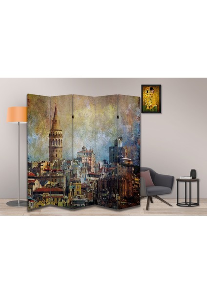 Manzara Temalı Özel Tasarım Paravan Room Divider 180 x 200 cm fiyatları