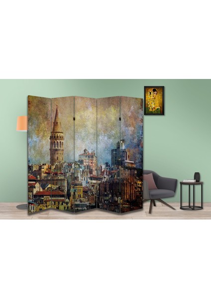 Manzara Temalı Özel Tasarım Paravan Room Divider 180 x 200 cm modelleri